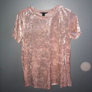Baby Pink Velvet Shirt
